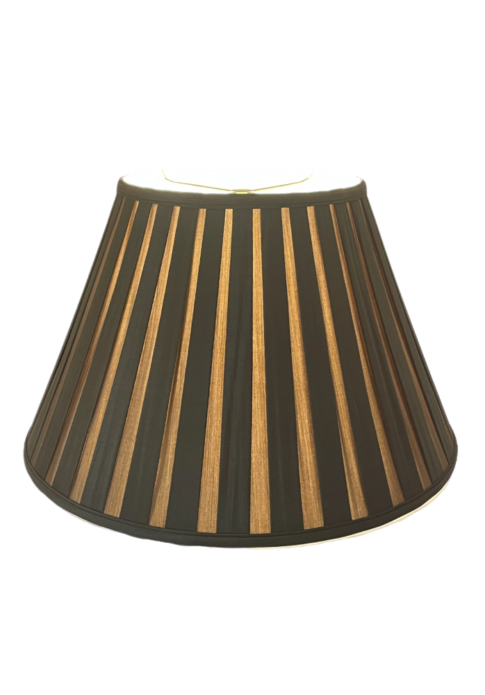 13 x 22 x 14 Open Box Pleat Silk Umber