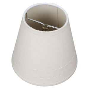 3 x 5 x 4.5 Round Lampshade with Flame Clip Attachment