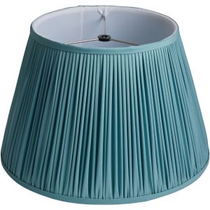 Black Washer Pleated Lampshade - Robbins Pongee Silk
