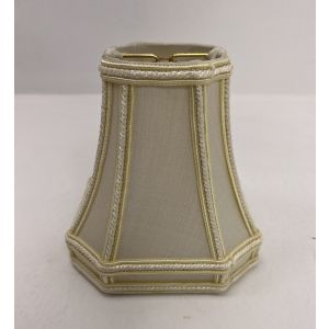 Cut Corner Square Lampshade with Gallery 3x3-5.5x5.5-6 Egg