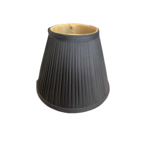 Pleated Candle Lampshade 3-6-5 Black