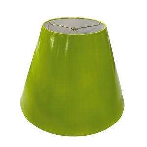 10 x 20 x 15 Empire Benjamin Moore Dark Lime painted Lacquer Lampshade