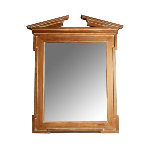 Neo Classical Mid Century Mirror with Pediment