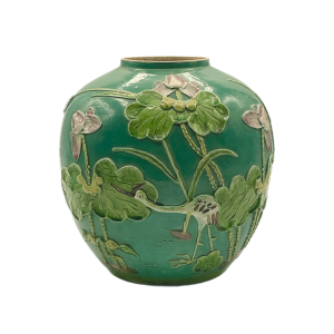 Chinese Porcelain Water Lily Vase 