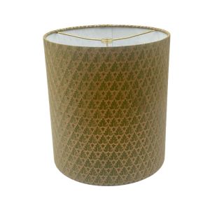 10 X 10 X 11 Cylinder Fortuny Canestrelli No 5062 Green Silvery Gold Texture 