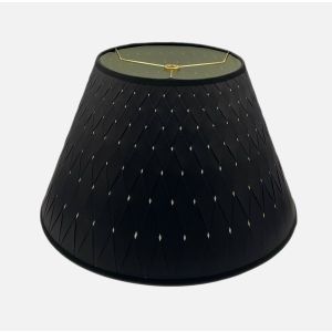 9 x 18 x 11 Flare Woven Black Lampshade 