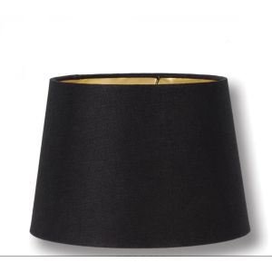 Retro Drum Black Lampshade Gold Foil Interior